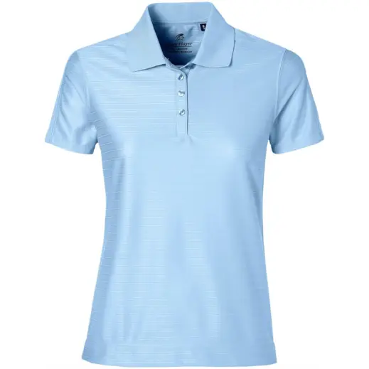 Ladies Oakland Hills Golf Shirt Light Blue